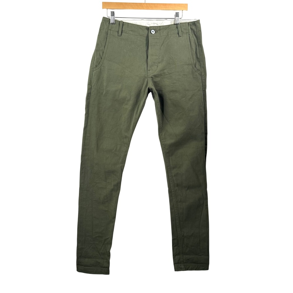 Rogue Territory Infantry pants sz 31 Olive Green Japanese Twill  tapered relaxed